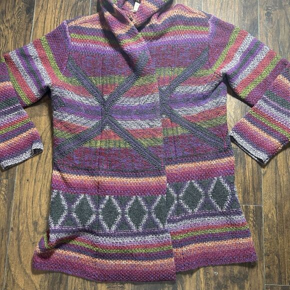 Sundance Sweater Womens XL Breathtaking Moments Cardigan LambsWool Blend Aztec - Picture 5 of 9